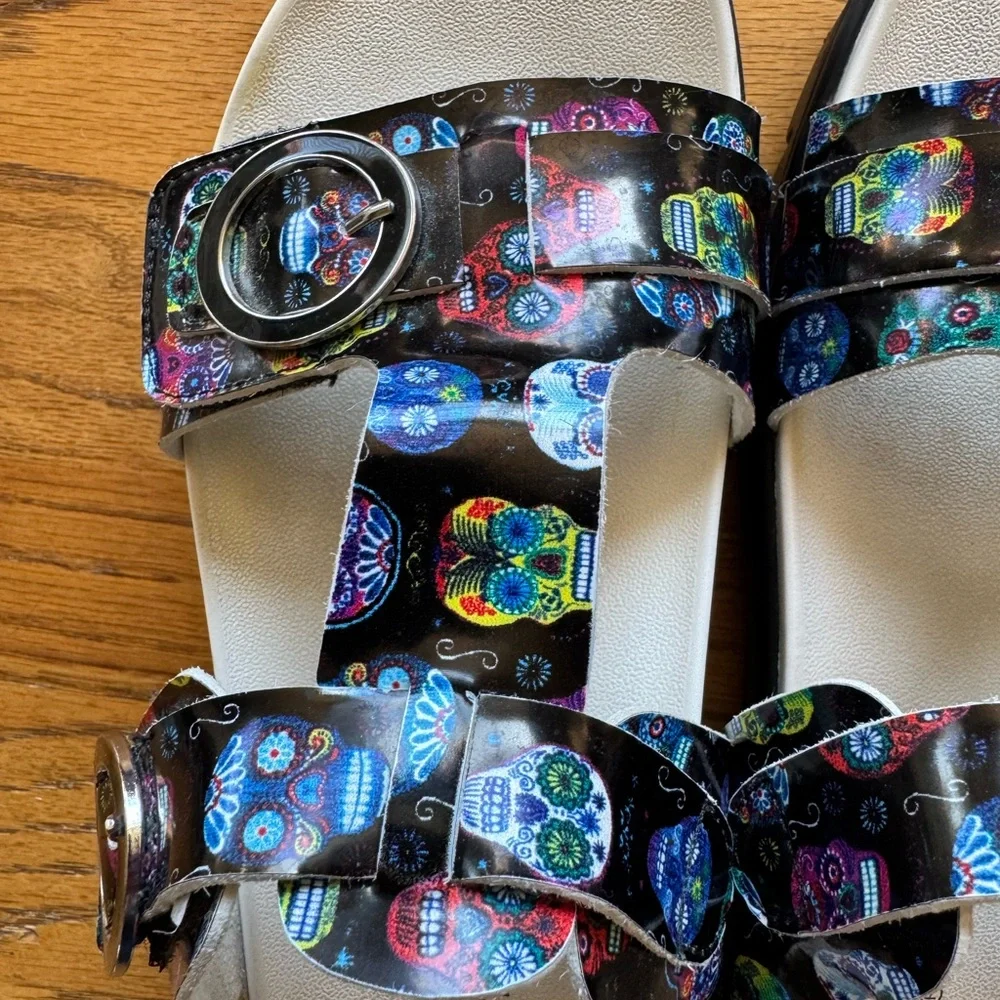 Algeria Slide Sandals with Skull design - Size 40 - Picture 6 of 6